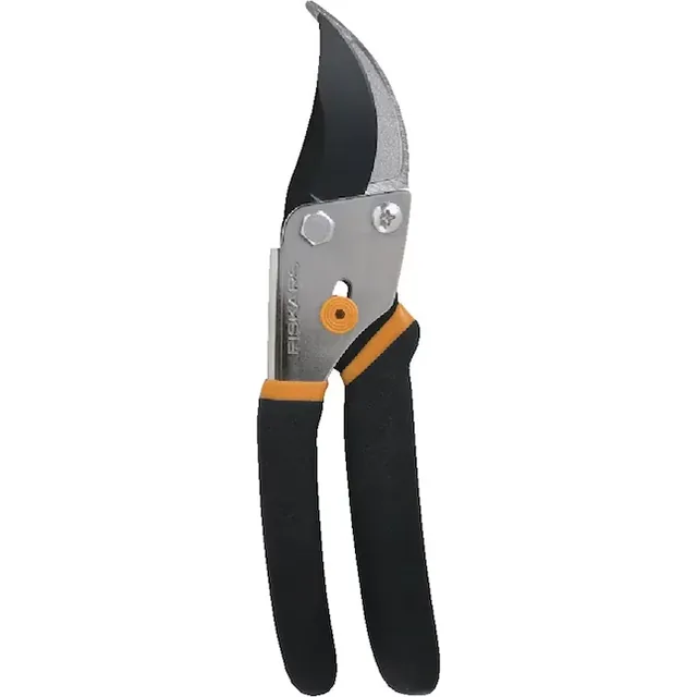 Fiskars 5/8-inch bypass pruning shears, an example of garden hand tools