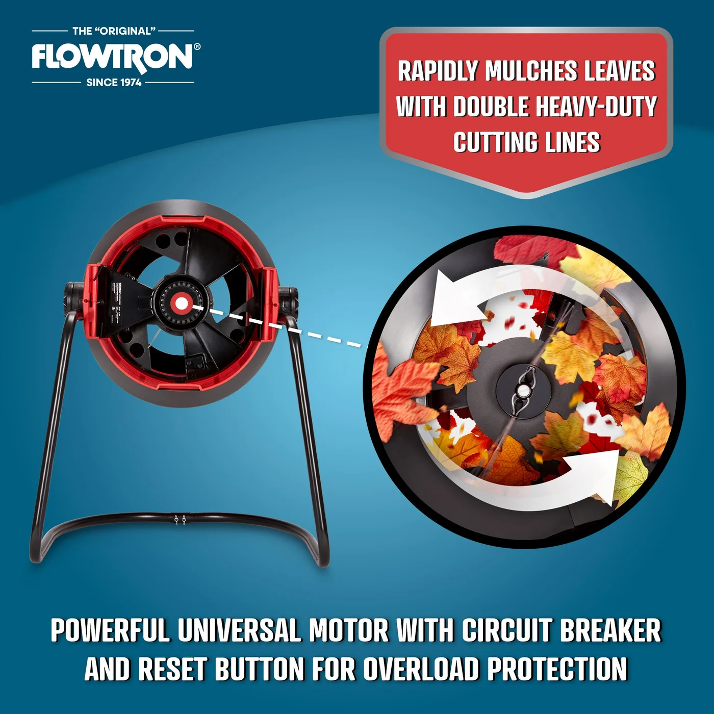 Flowtron LE-900 electric leaf mulcher, product gallery view 3