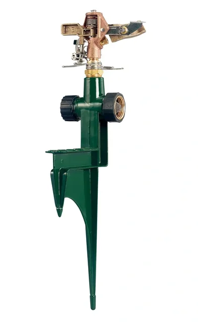 Orbit 58214N Brass Impact Sprinkler on Step Spike, manufacturer gallery view 2