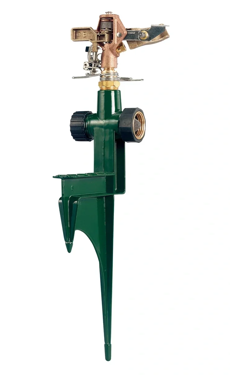 Orbit 58214N Brass Impact Sprinkler on Step Spike, manufacturer gallery view 2