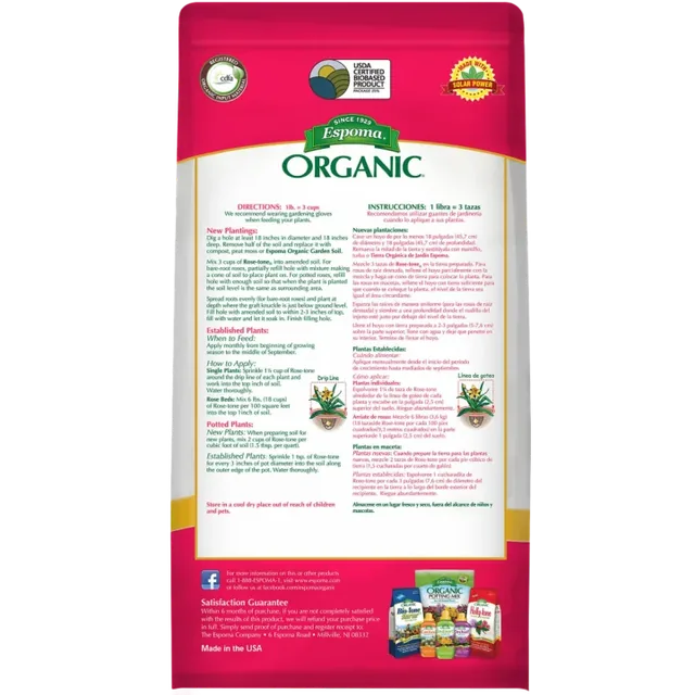 Espoma Rose-tone 4-3-2, 4 lb. manufacturer product view 2