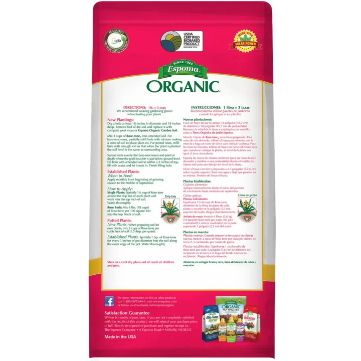 Espoma Rose-tone 4-3-2, 4 lb. manufacturer product view 2