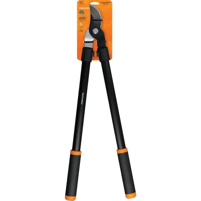 Fiskars 391461-1006 28 inch Bypass Loppers - Heavy Duty Tree Trimming Tools with Sharp Steel Blades