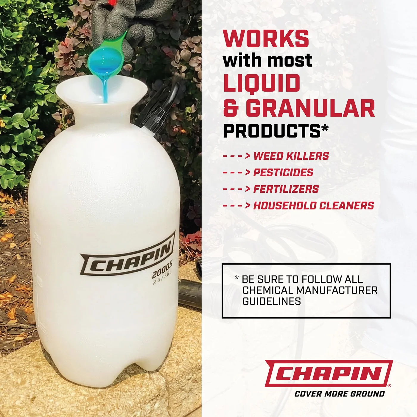 Chapin 20004 SureSpray 1-gallon pump sprayer, product photograph 4