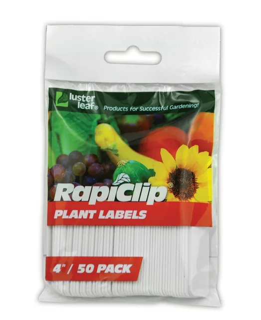 Luster Leaf Rapiclip 4-inch labels, an example of plant labels & ties