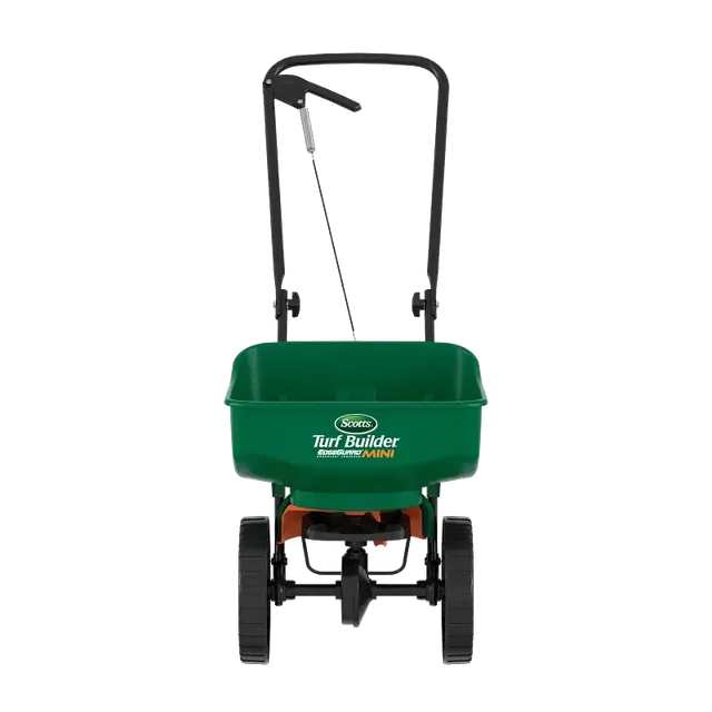 Scotts EdgeGuard Mini broadcast spreader manufacturer product view 1