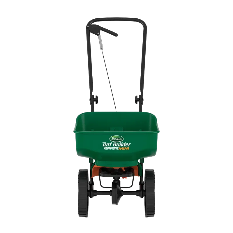Scotts EdgeGuard Mini broadcast spreader manufacturer product view 1