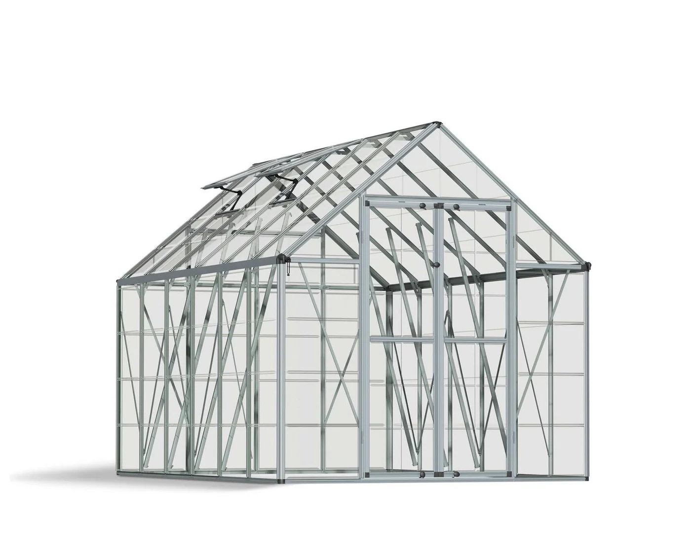 Canopia Snap & Grow 8 × 12 greenhouse, silver manufacturer product view 1