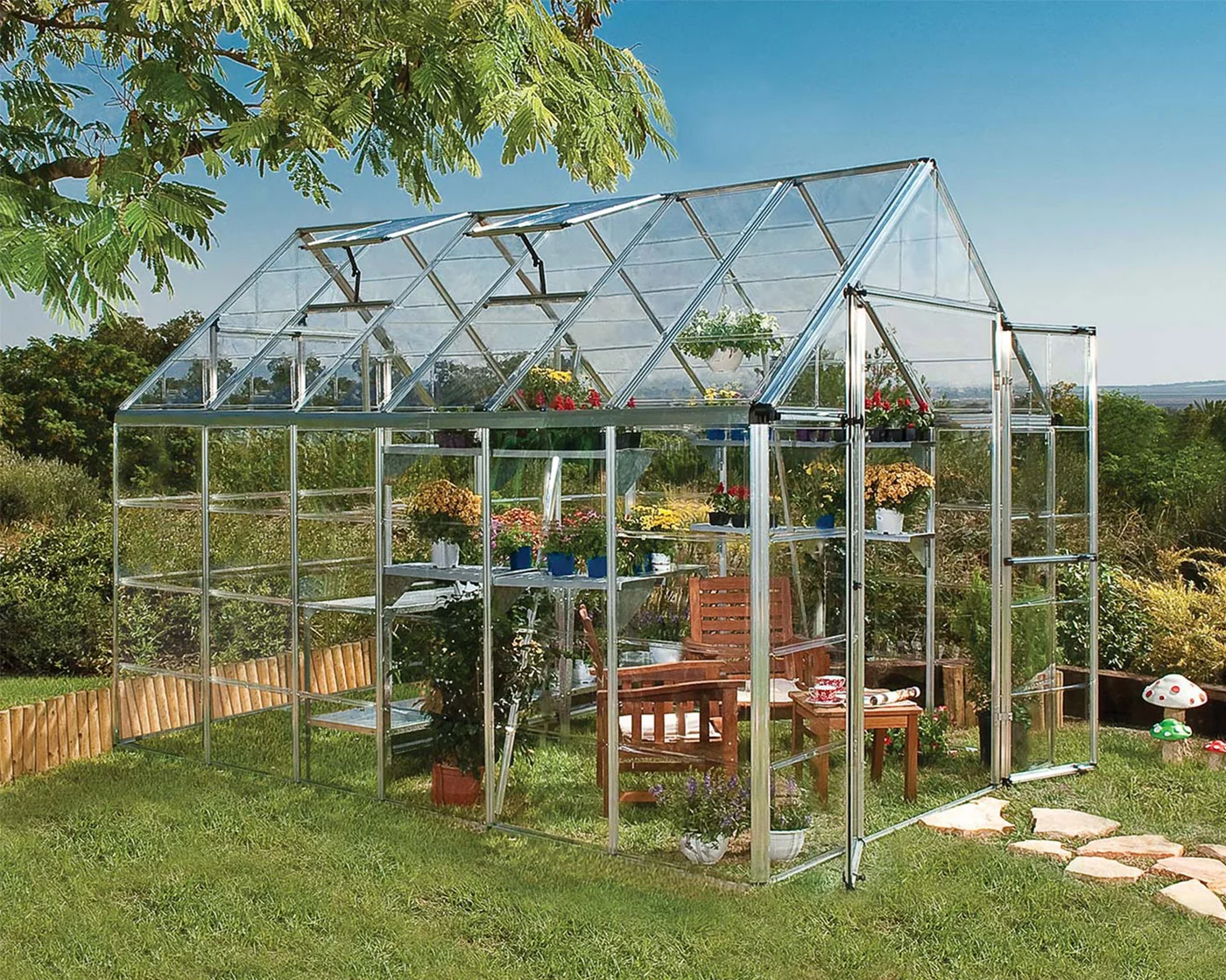 Canopia Snap & Grow 8 × 12 greenhouse, silver manufacturer product view 3