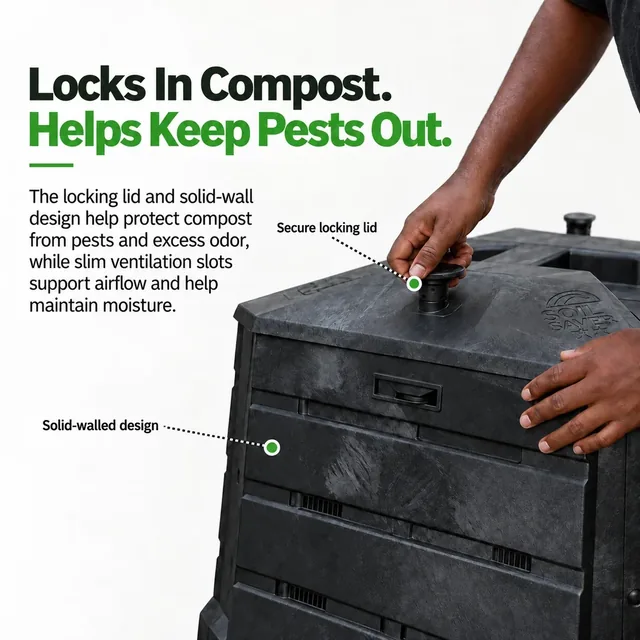Algreen Soil Saver 94-gallon compost bin manufacturer product view 4