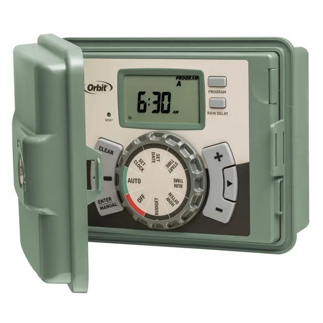 Orbit 57894 four-station irrigation controller, product view 1