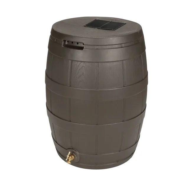 Good Ideas Rain Vault 50-Gallon Oak Rain Barrel, manufacturer gallery view 3