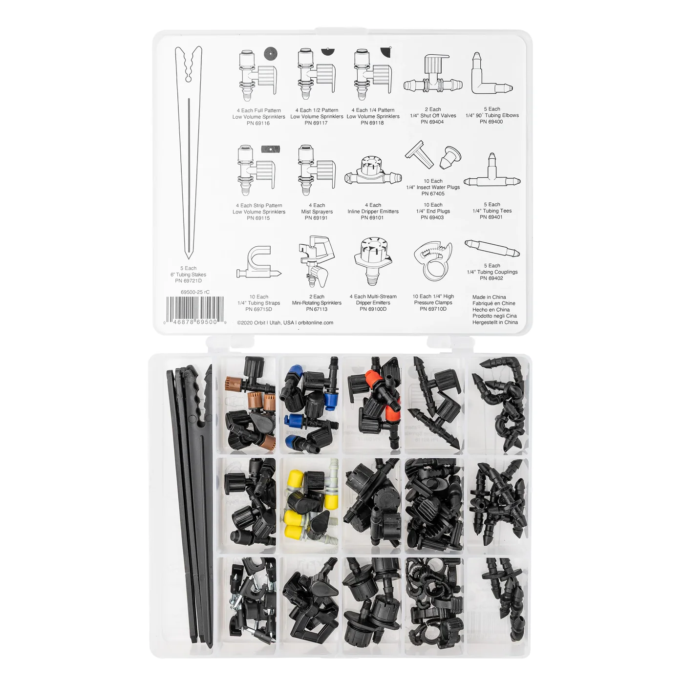 Orbit 69500 92-Piece Drip Parts Assortment, manufacturer gallery view 2