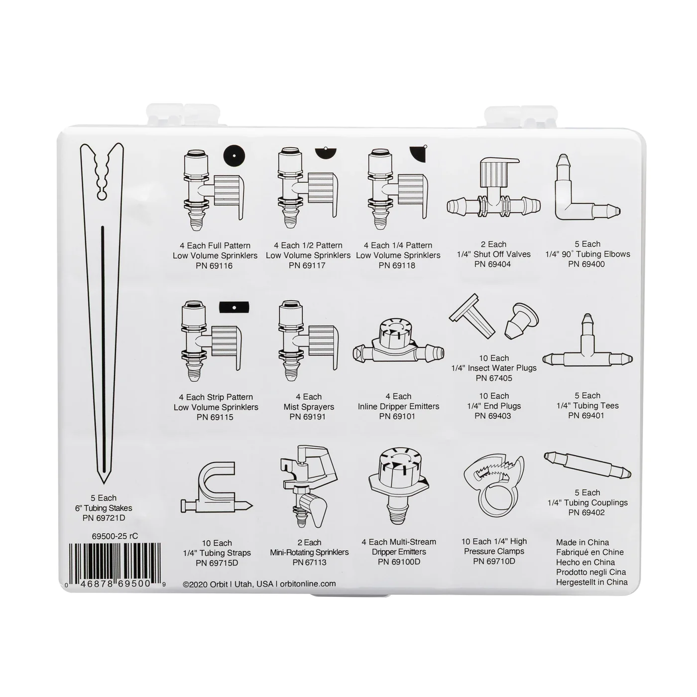 Orbit 69500 92-Piece Drip Parts Assortment, manufacturer gallery view 3