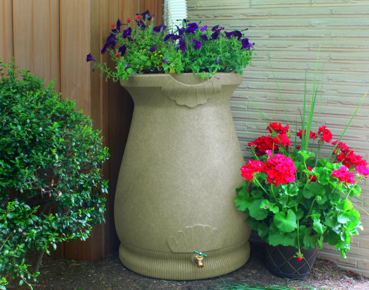 Good Ideas Rain Wizard Urn 65 Sandstone Rain Barrel, manufacturer gallery view 3