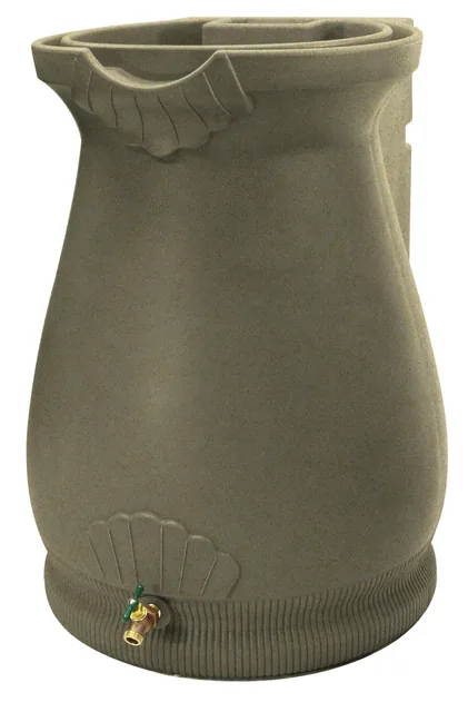 Good Ideas Rain Wizard Urn 65 Sandstone Rain Barrel, product view