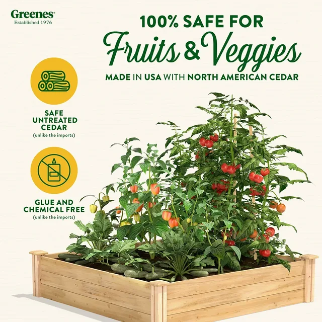Greenes Fence RC4T12B cedar raised bed manufacturer product view 2