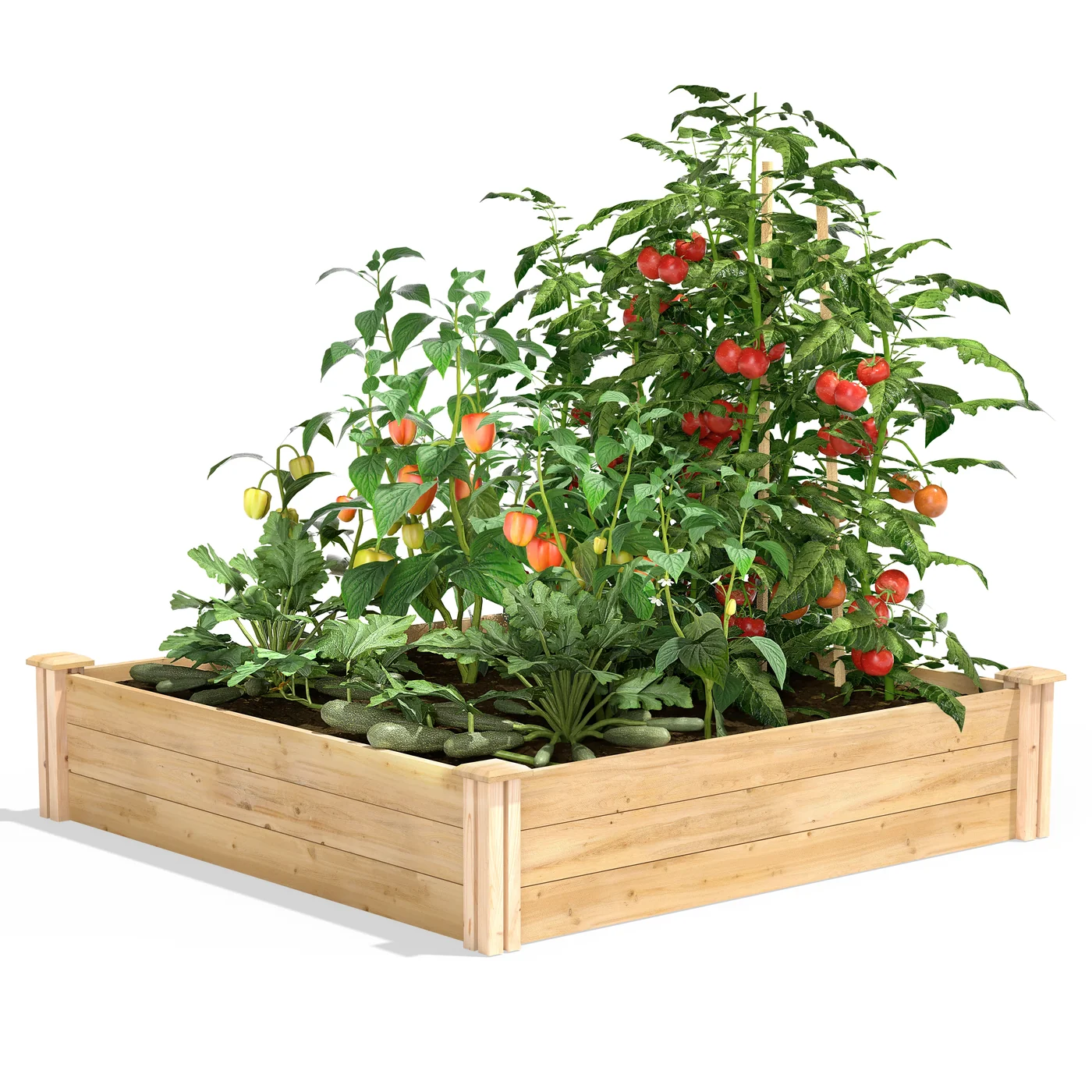 Greenes Fence RC4T12B cedar raised bed manufacturer product view 1