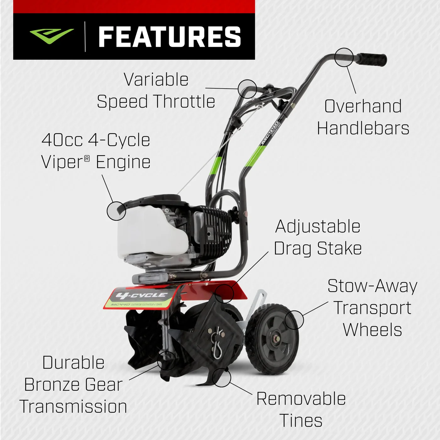 EARTHQUAKE 12802 cultivator, manufacturer gallery view 4