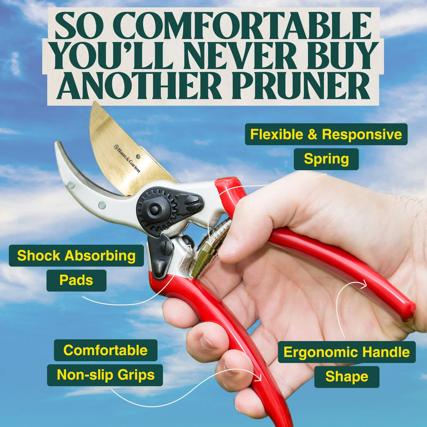 Haus & Garten ClassicPRO bypass pruner, product gallery view 4