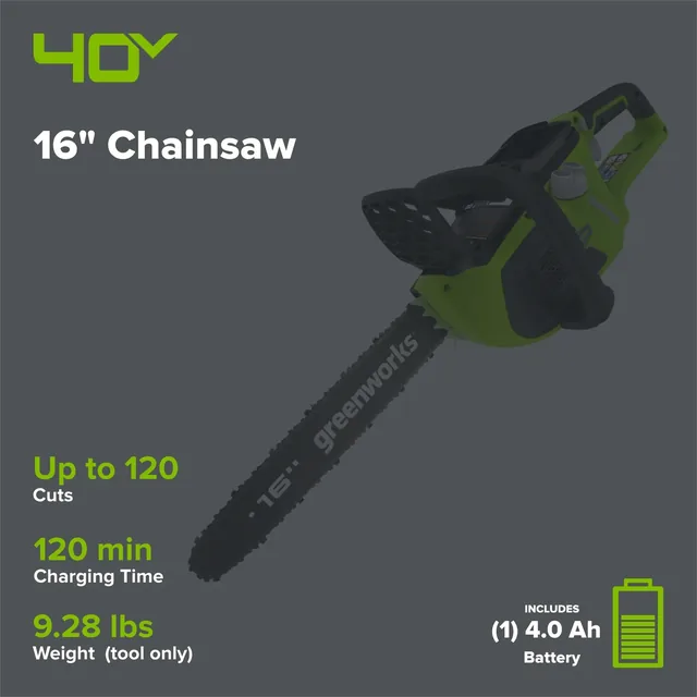 Greenworks 20312 chainsaw, manufacturer gallery view 2