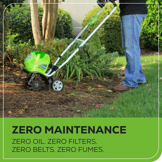 Greenworks 27062A cultivator, manufacturer gallery view 6