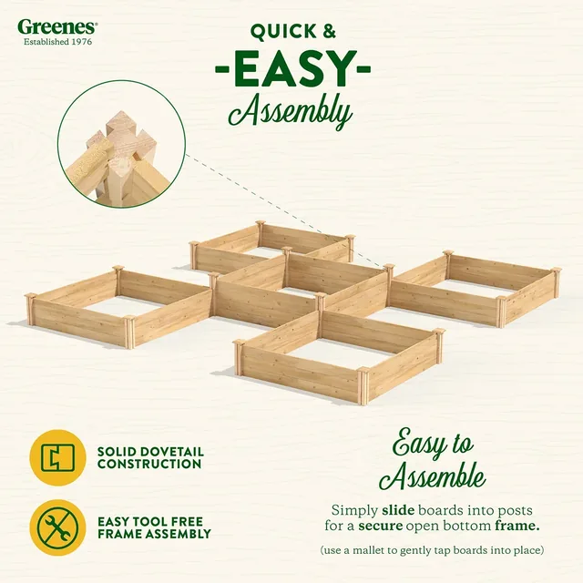 Greenes Fence RC12T8S64B cedar raised bed manufacturer product view 3