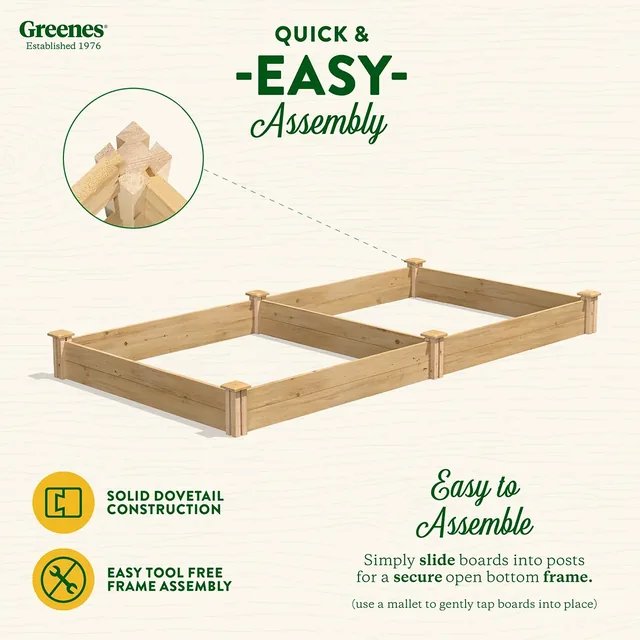 Greenes Fence RC48967 cedar raised bed manufacturer product view 3