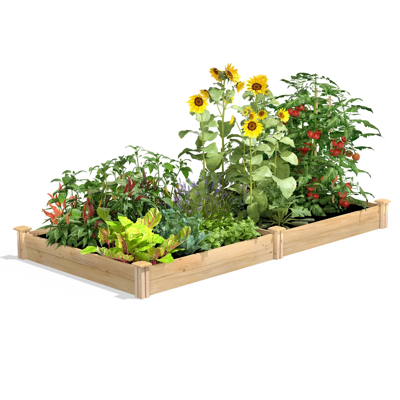 Greenes Fence RC48967 cedar raised bed manufacturer product view 1