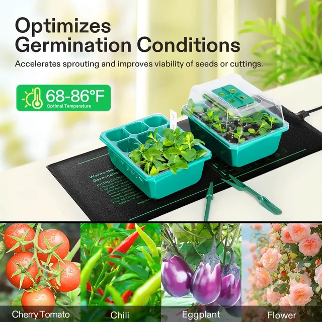 VIVOSUN 10 x 20.75-inch seedling heat mat, gallery view 6