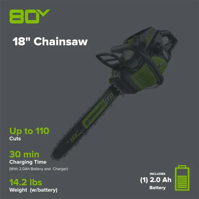 Greenworks GCS80421 chainsaw, manufacturer gallery view 2