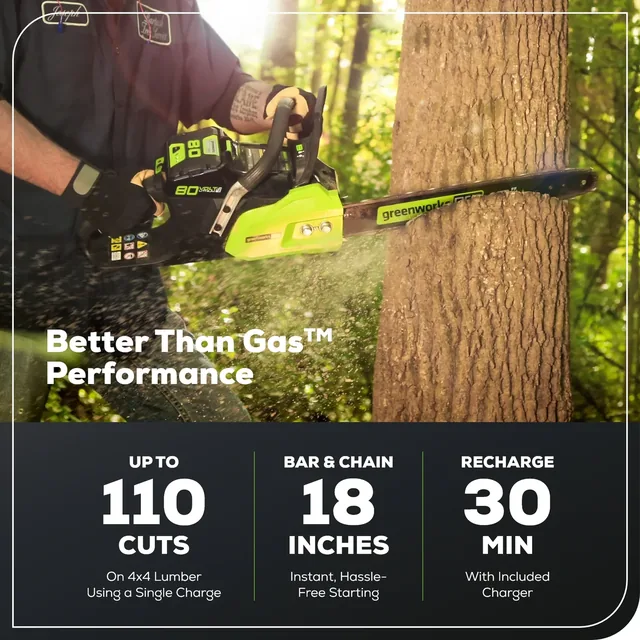 Greenworks GCS80421 chainsaw, manufacturer gallery view 3