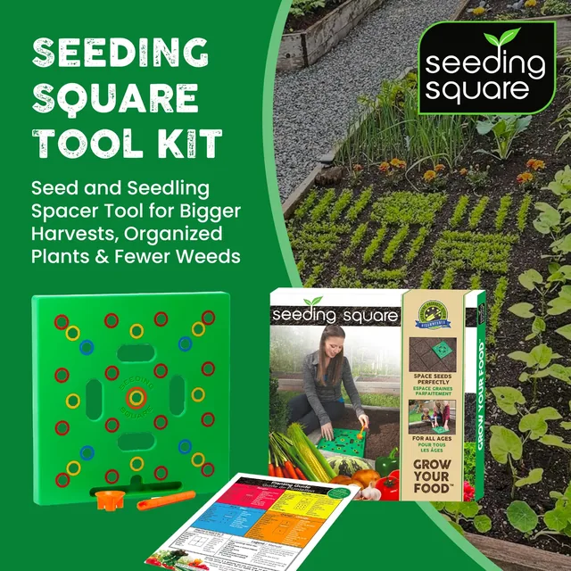 Seeding Square color-coded planting template, product view 1