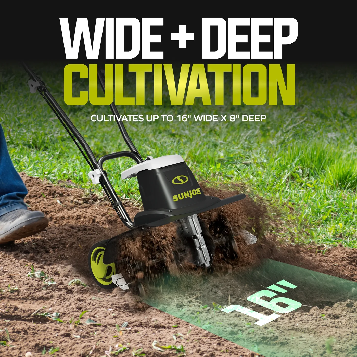 Sun Joe TJ603E cultivator, manufacturer gallery view 4