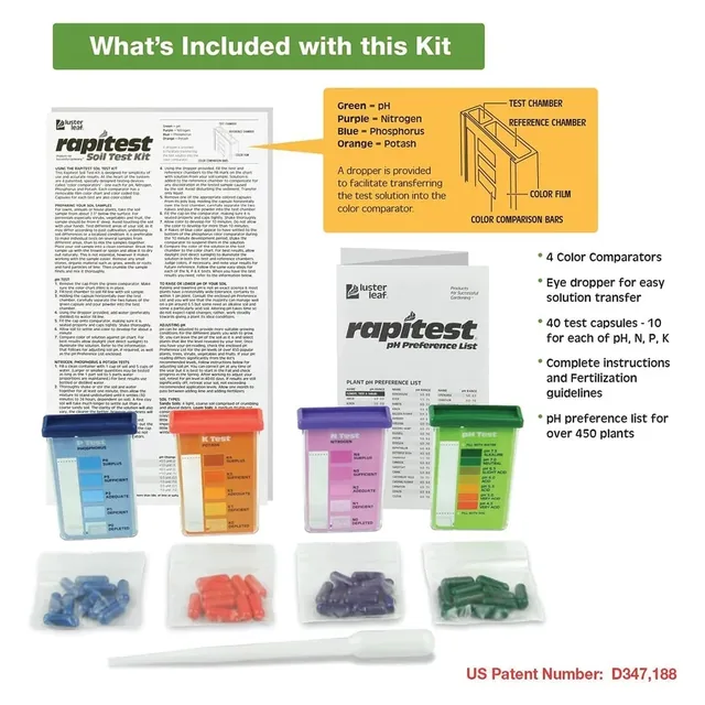 Luster Leaf 1601 Rapitest soil test kit, 40 tests, gallery view 2
