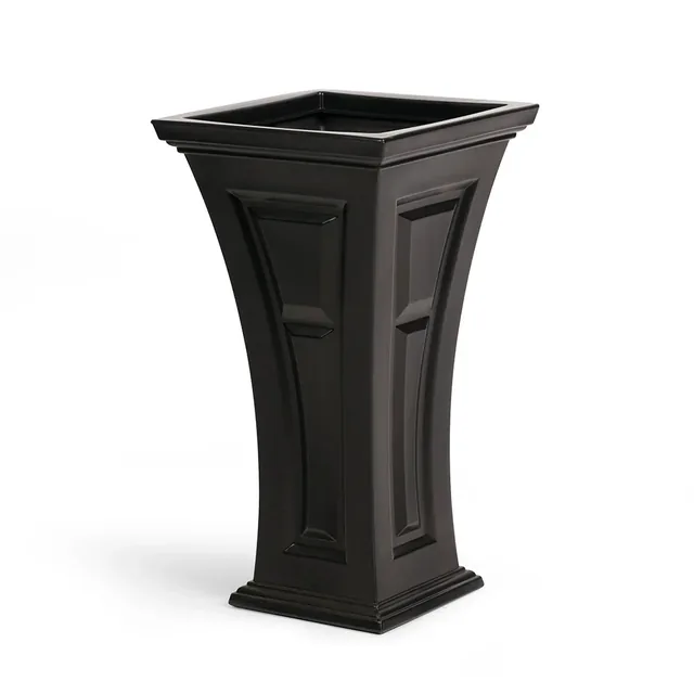 FCMP Heritage self-watering planters, black two-pack manufacturer product view 6