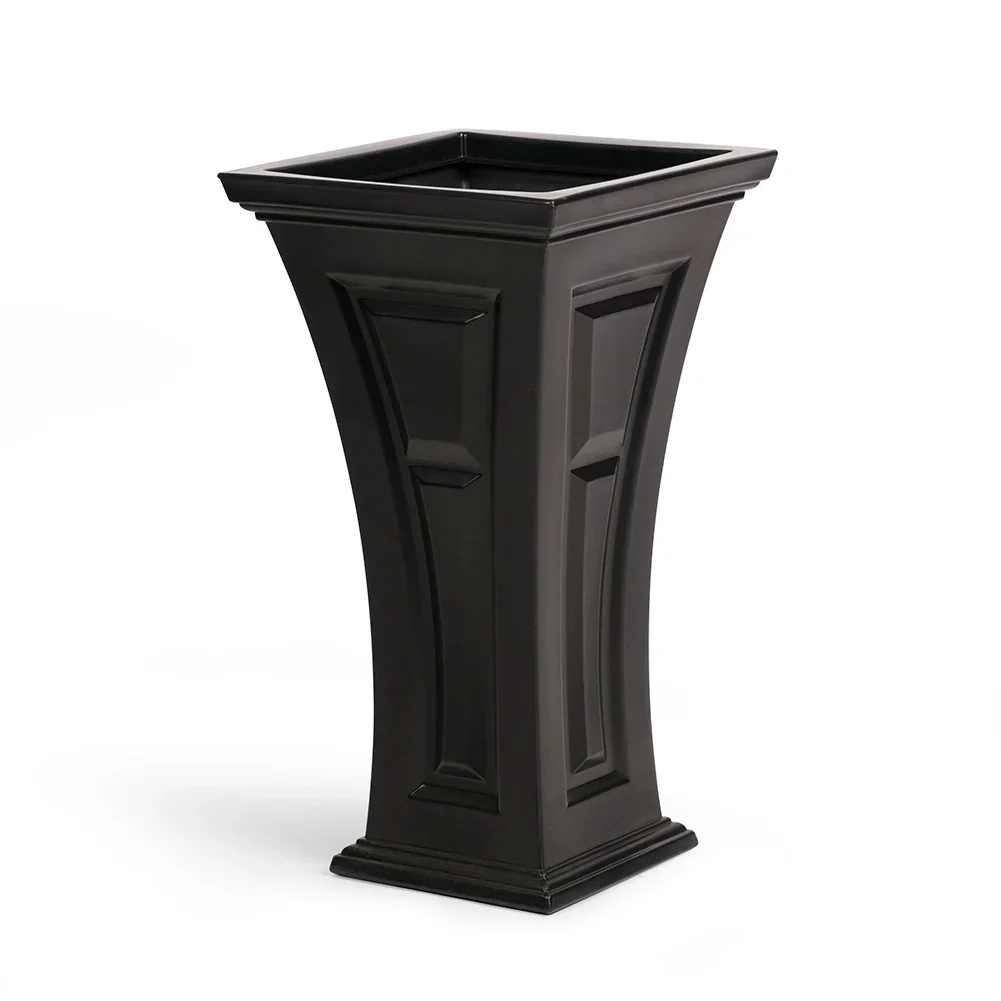 FCMP Heritage self-watering planters, black two-pack manufacturer product view 6