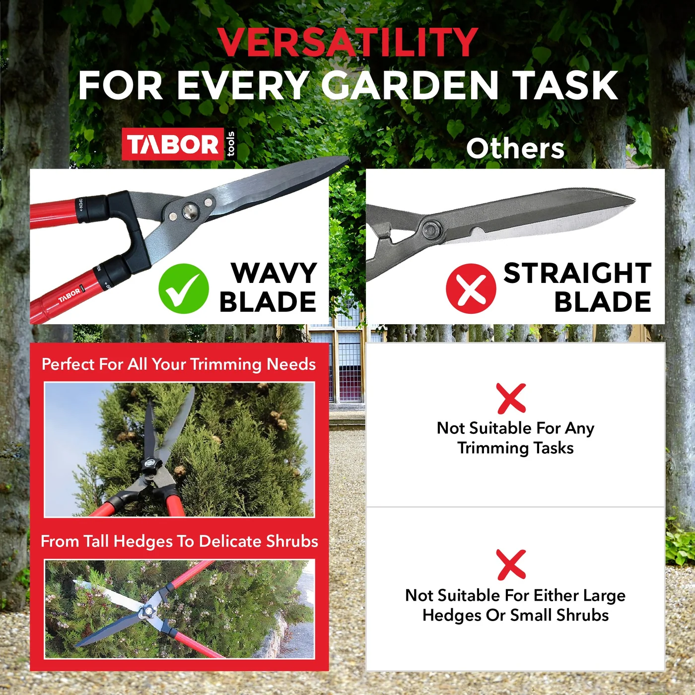 TABOR TOOLS B212A telescopic hedge shears, product gallery view 7