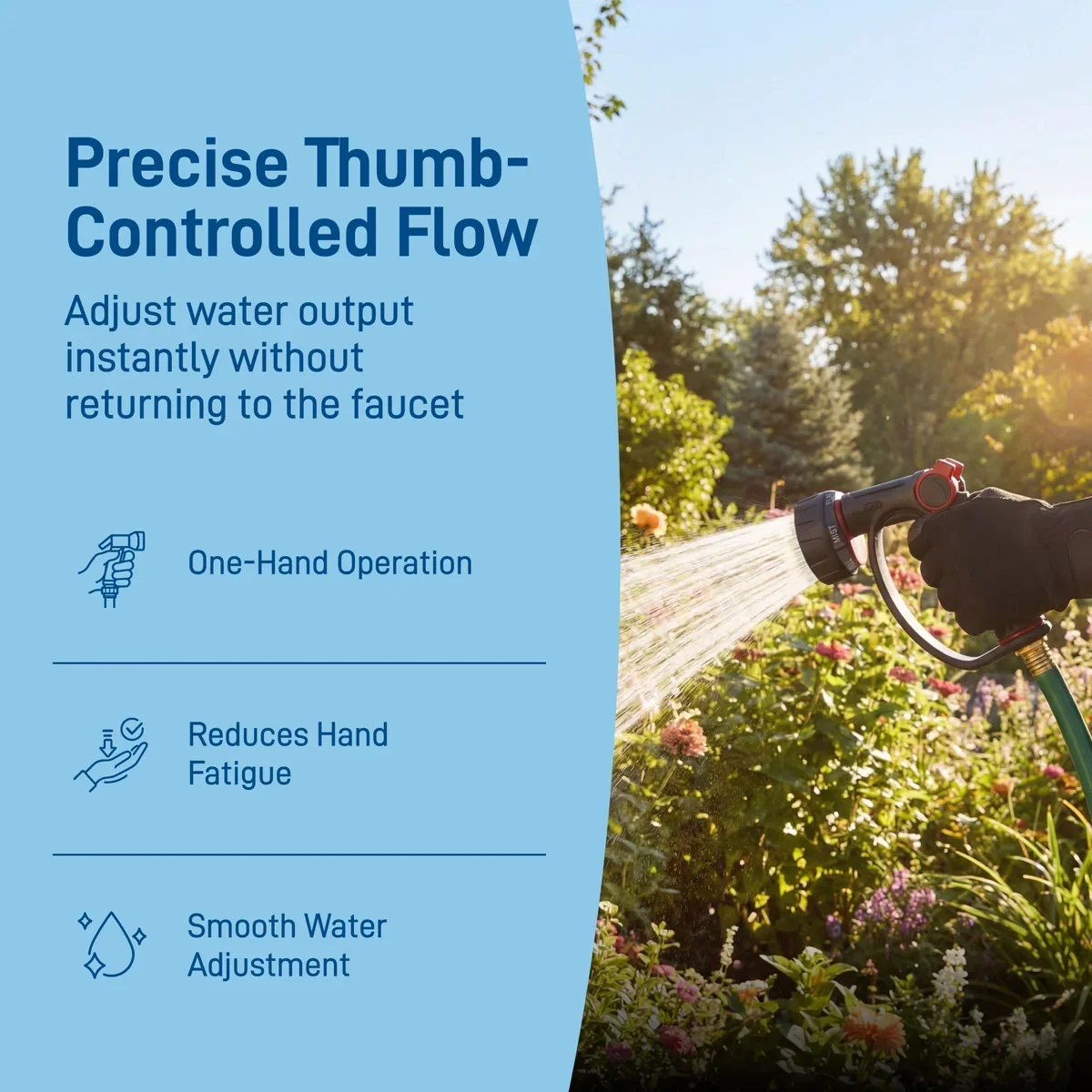 Orbit 58993 Pro Flo 7-Pattern Thumb-Control Nozzle, manufacturer gallery view 4