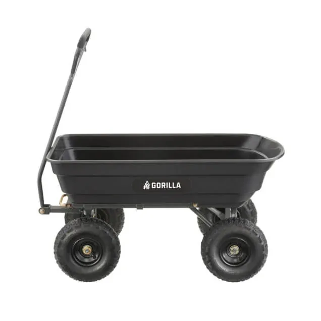 Gorilla GOR4PS 600 lb garden dump cart, product detail 2