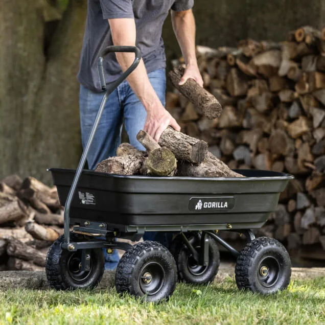 Gorilla GOR4PS 600 lb garden dump cart, product detail 7