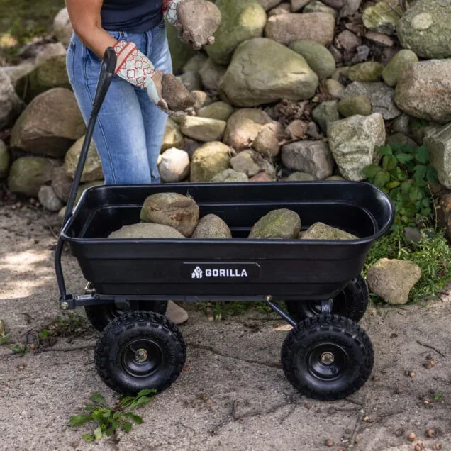 Gorilla GOR4PS 600 lb garden dump cart, product detail 5