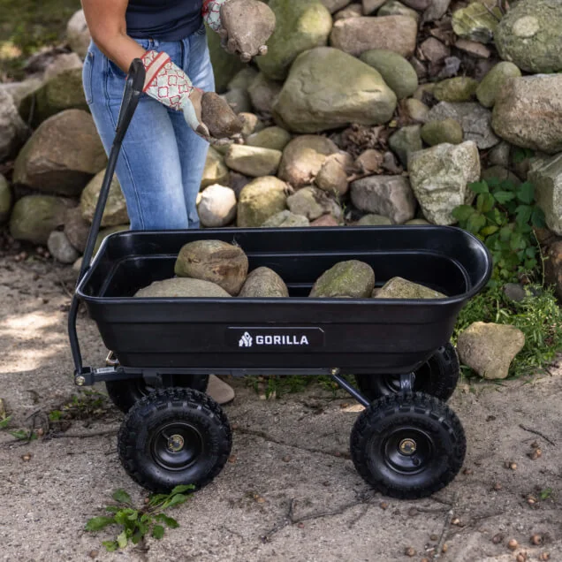Gorilla GOR4PS 600 lb garden dump cart, product detail 5