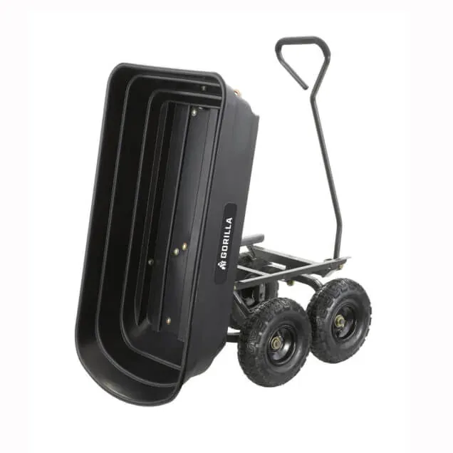 Gorilla GOR4PS 600 lb garden dump cart, product detail 1