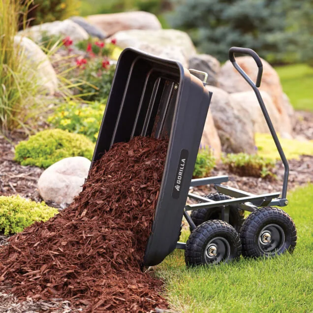 Gorilla GOR4PS 600 lb garden dump cart, product detail 3