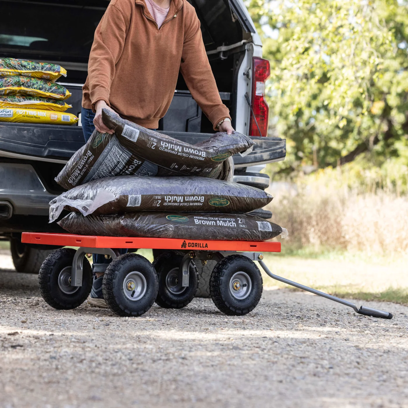 Gorilla GOR800-COM steel utility wagon, product gallery view 4