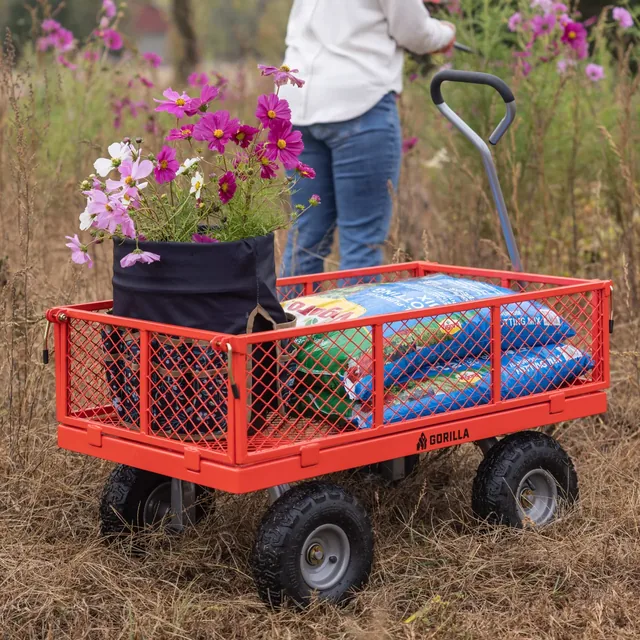 Gorilla GOR800-COM steel utility wagon, product gallery view 6