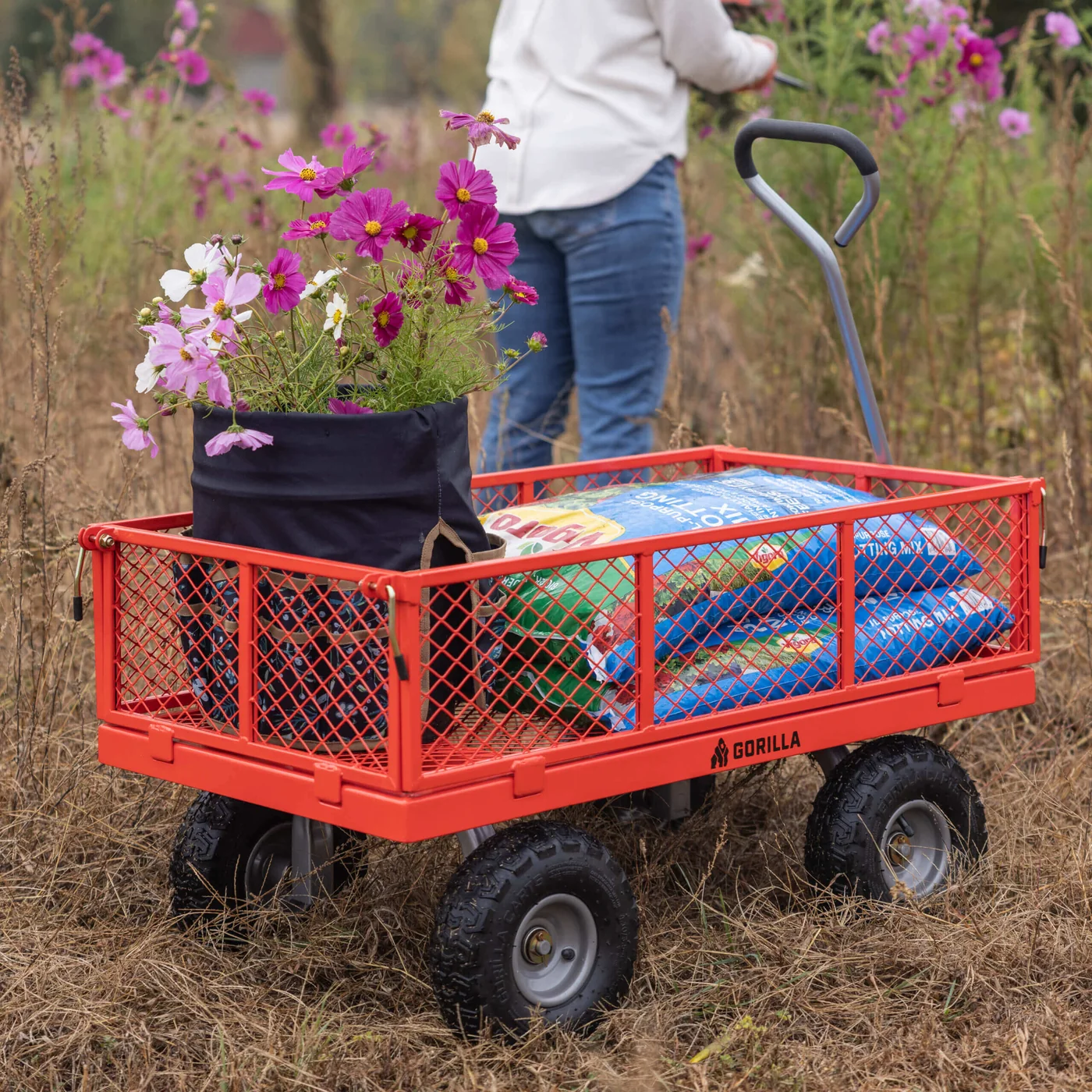 Gorilla GOR800-COM steel utility wagon, product gallery view 6