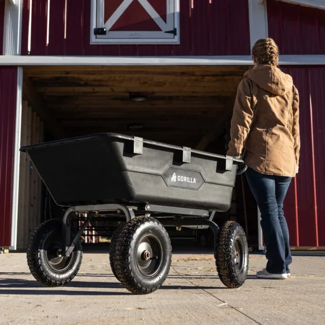 Gorilla GOR6PS 1200 lb garden dump cart, product detail 3