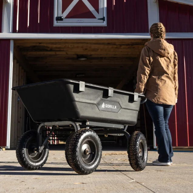 Gorilla GOR6PS 1200 lb garden dump cart, product detail 3